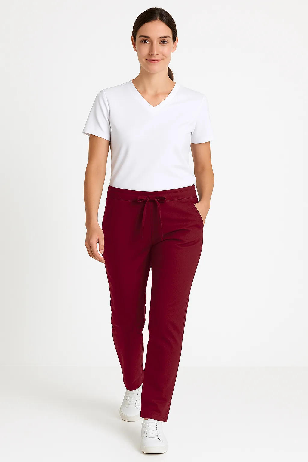 Pantalon Antifluidos Para Dama Corte Recto Modelo Chicago - Image 4