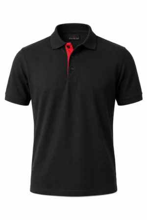 Playera Tipo Polo Premium en Pique UNI-201 Unipride | Uniforme Corporativo con Aletilla a Contraste