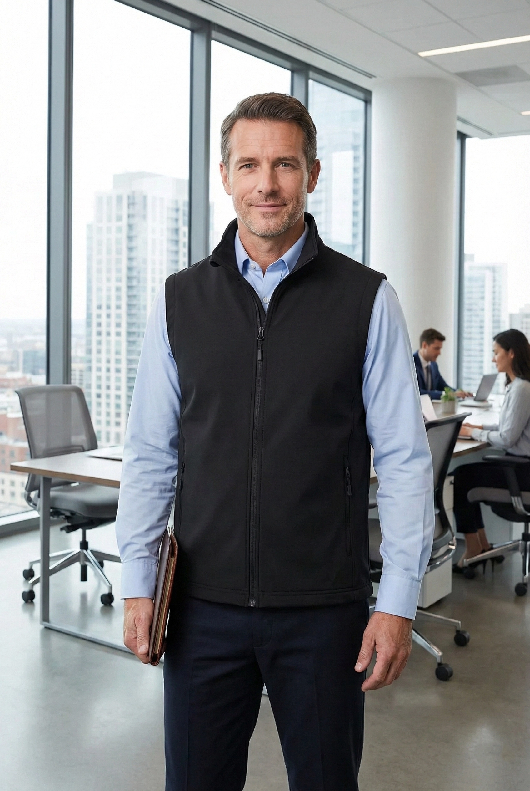 Chaleco Soft Shell Clásico con Cierre Completo | Uniforme Corporativo