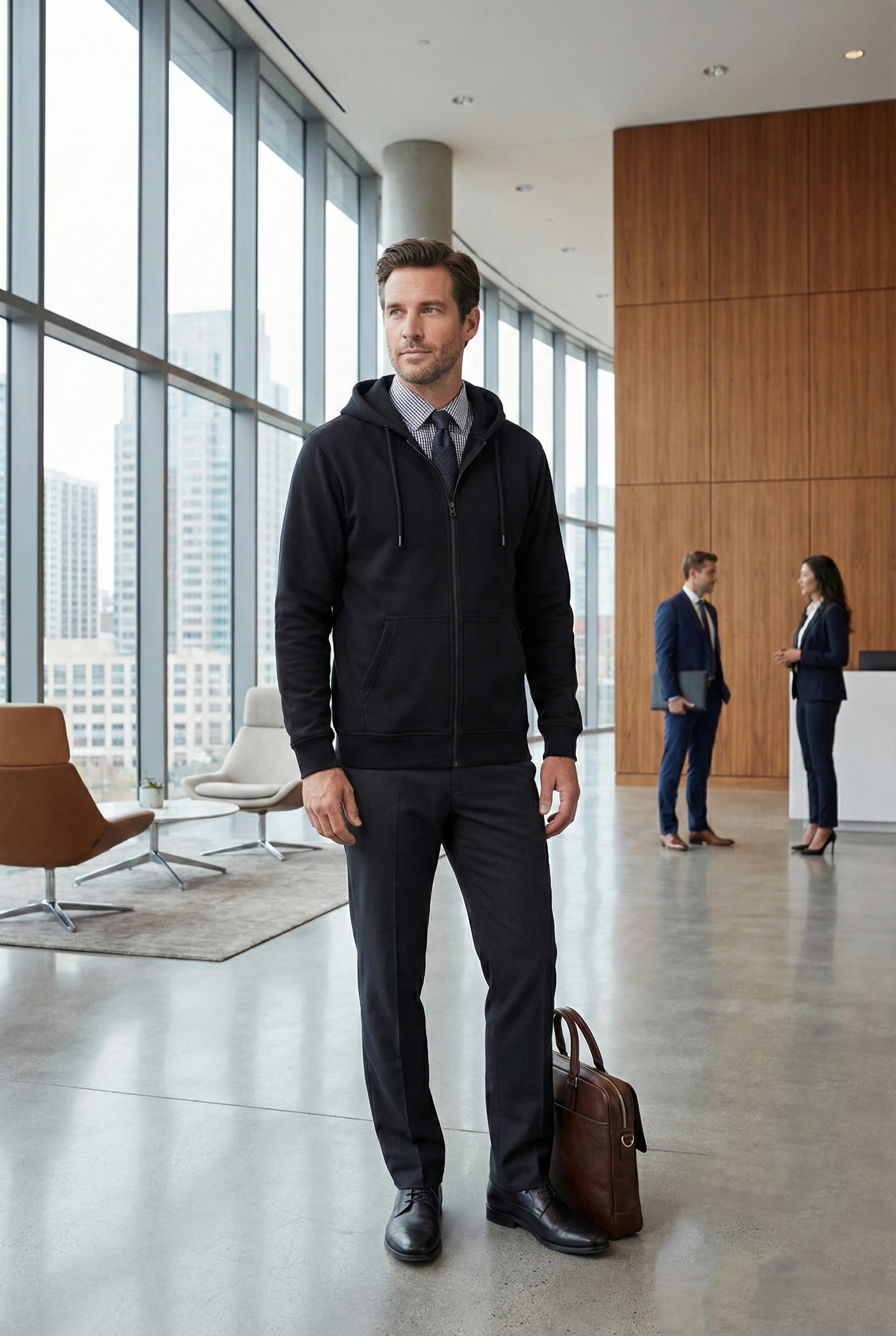 Sudadera Premium con Cierre y Capucha Unipride en Tela Suavizada | Uniforme Corporativo y Casual